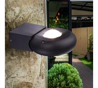 Applique murale applique murale lampe d'extérieur maison applique murale terrasse éclairage up & down IP44 résistant aux intempéries gris clair, 2x LED 2,3W 410Lm blanc chaud, HxLxP 7,1x14x19,5cm