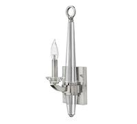 Applique Murale Lampe Éclairage de Couloir Chambre Cristaux Nickel B 12 CM