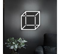 Applique murale applique couloir lumière chambre lampe noir mat L x H 25x25 cm