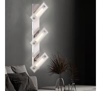 Applique Murale Lampe En Cristal Spots Mobiles 3 Flammes Chrome Verre LED