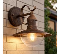 Lampe Murale Lanternes Lampe D'Extérieur Lampe De Jardin Or Acier Inoxydable LED