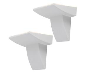 Applique murale Lampe extérieure Applique extérieure Mur de maison Lampe de cave, résistante aux éclaboussures, blanche, 1x LED 2,5W 180Lm 3000K, LxHxP 24x17,5x14cm, 2er Set