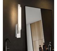Applique Murale Lampe LED Pour Salon Chromé Verre Satiné
