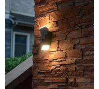 Applique Murale Lampe Luminaire LED Up & Down Hauswandlampe Mobile Noir