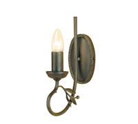 Applique Murale Lampe Métal Black Or B 8,5 CM 1 à Flammes Couloir