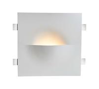 Applique murale Lampe murale Lampe de couloir Chambre à coucher Carrée Blanche Plâtre H40 cm