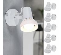 Applique Murale Lampe Réglable de Salon Éclairage Lecture Spot Blanc 5er Set