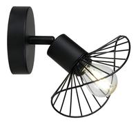 Applique murale - Lampe - Spot orientable - Métal - Noir - 17x12 cm - Moderne -