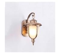 Applique murale ? Lampe Victoria Light rétro LED en verre et verre, en métal aluminium étanche et antirouille, pour jardin, extérieur, terrasse, balcon, villa, style vintage, porche, douille E27 (une