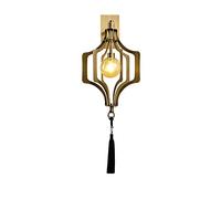 Applique Murale Lanterne En Laiton Massif de Luxe, Applique Murale Moderne En Laiton Massif Pour Salon, Canapé, Chambre, Lampe de Chevet - Cuivre 23 X 67 Cm/Cuivre/23 X 67 Cm