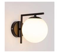 Applique Murale Lanterne Murale Appliques D'intérieur En Verre Sphérique E27 Base Appliques Murales Simple Maison Montage Mural Lampe Luminaire Pour Couloir Balcon Allée Chambre Chevet (Couleur:
