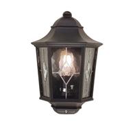 Applique Murale Lanternes ALU-DIE CAST Noir 1 Flamme H 35,9 Cm IP43