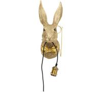 Applique murale lapin gentleman doré Kare Design
