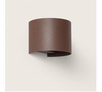 Applique Murale LED 10 W Extérieure Aluminium CCT Sélectionnable Éclairage Double Face en Iridix Round Rouille