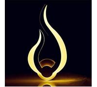 Applique Murale LED 10W 3000K Blanc Lampe murale intérieur moderne pour Chambre Salon Couloir - Design flamme - Lumière chaude