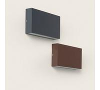 Applique Murale Led 10w Extérieure Aluminium Éclairage Double Face Cct Sélectionnable Brooky M Rouille