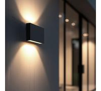 Applique Murale Led 10w Extérieure Aluminium Éclairage Double Face Cct Sélectionnable Brooky M Rouille