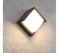 Applique Murale LED 15W Noire Carrée IP65 avec cache - Blanc Chaud 2300K - 3500K - SILAMP