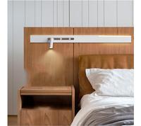 Applique Murale LED 3000 K à lumière Chaude - Tête rotative réglable pour Un éclairage de Chevet Polyvalent, Design Moderne, idéal pour la Chambre, Le Salon ou Le Couloir.