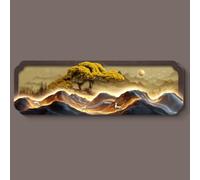 Applique murale LED 3D,Sculpture murale,Art décoratif,Décoration murale moderne pour salon,Tableau décoratif pour salon avec un canapé accueillant orné d'un pin en arrière-plan(G,120*40cm/47.2*15.7in)