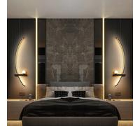 Applique Murale LED 55/105CM avec Télécommande Intelligente, Éclairage Gauche/Droite, pour Chambre, Chevet, Salon, Maison, Lumières LED, Lustre