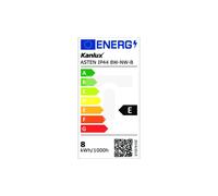 Applique murale LED 8W IP44 8W-NW-B noir 570lm ASTEN LED 26683