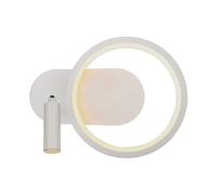 Applique murale LED à 2 feux, lampe de salon blanche, spot orientable, L 25 cm
