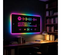 Applique murale LED à code de chanson personnalisée, lampe néon en acrylique personnalisée, décoration RVB 7 couleurs pour chambre à coucher, salle de jeux, cadeau unique pour les amateurs de musique