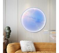 Applique Murale LED à intensité Variable avec télécommande - Design Rond Moderne, plafonnier Mural pour Salon et Chambre, éclairage Nocturne élégant et décoration d'intérieur