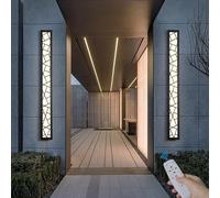 Applique Murale LED à intensité Variable avec télécommande, étanche IP65, 180 cm, 88 W, en Aluminium, éclairage d'extérieur et d'intérieur, idéal pour Une terrasse ou Un Jardin.