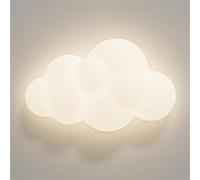 Applique Murale LED à intensité Variable pour Filles, Nuage, Lampe Murale pour Chambre d'enfant, Lampe Murale pour Chambre de bébé, Mignon Animal Dessin animé, Lampe Murale Blanche