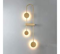 Applique murale LED Applique murale en métal Applique murale moderne, abat-jour acrylique 18 W Or Appliques murales, Salon Chambre Inconvénients Restaurant Couloir Couloir Éclairage intérieur (Size