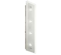 Applique murale LED applique murale spot chambre lumière salon lampe, acier verre dépoli, 12W 840lm, LxH 48x8 cm