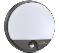 Applique murale LED avec détecteur de mouvement infrarouge IP54 - MACLEAN MCE291 GR - 15W - Gris