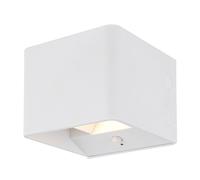 Applique murale LED avec détecteur de mouvement Lampe murale rechargeable Salon Lumière du couloir Up & Down, faisceau lumineux réglable, blanc, 1W 55Lm blanc chaud, LxLxH 10,2x10,2x8 cm