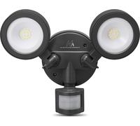 Applique murale LED avec détecteur de mouvement PIR et capteur crépusculaire Applique murale extérieure IP65 4000K blanc neutre 2x10W 1900lm