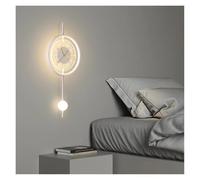 Applique Murale LED avec Horloge, Style Moderne, pour éclairage intérieur, décoration de Chambre, Couloir, hôtel, Salon.