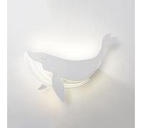 Applique Murale Led Baleine Pour Enfants - Luminaire En Acrylique En Forme de Poisson Mignon, Température de Couleur Réglable 3000K/4000K/6000K, Décoration de Dessin Animé Parfaite Pour Les Chambres d