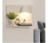 Applique murale LED - BarcelonaLED - Aluminium - Spot orientable - Base de charge USB