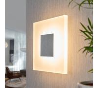 Applique murale LED Berlind Lucande, blanc, Salon / Salle à manger, Matière Plastique, Moderne, Applique Murale LED