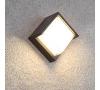 Applique Murale LED CCT 15W Noire Carrée IP65 avec Cache - 3000K/4000K/6500K