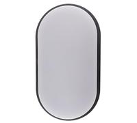 Applique murale LED ChiliTec, 10 watts, 900 lumens, ovale, pour extérieur, IP54, éclairage intérieur/extérieur, lumière blanche neutre, boîtier anthracite