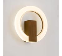Applique Murale LED Circulaire, Design Moderne et créatif, Abat-Jour en Acrylique, 7 W, 4 000 K, en Aluminium, Forme annulaire, câblée, pour Chambre, Chevet, Couloir