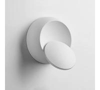 Applique murale LED contemporaine réglable 360 ° pivotant 6W lumière chaude/lumière blanche LED Sconce Wall Lights pour salon, couloir = élégant (couleur : blanc_lumière chaude)