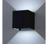 Applique Murale LED Cube Noir