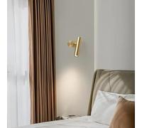 Applique Murale LED cylindrique en cuivre, Style Nordique créatif, luminaire décoratif Noir cuivré pour Chambre à Coucher, Bureau, Salon, Couloir, éclairage pour Chambre à Coucher