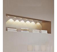 Applique Murale LED de Cuisine avec détecteur de Mouvement, Rechargeable par USB, 3 000 K/4 000 K/6 000 K, Commande Tactile, intensité Variable, pour Placard, Chambre à Coucher, Chevet