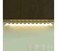 Applique Murale LED de Cuisine avec détecteur de Mouvement, Rechargeable par USB, 3 000 K/4 000 K/6 000 K, Commande Tactile, intensité Variable, pour Placard, Chambre à Coucher, Chevet