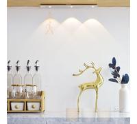 Applique Murale LED de Cuisine avec détecteur de Mouvement, Rechargeable par USB, 3 000 K/4 000 K/6 000 K, Commande Tactile, intensité Variable, pour Placard, Chambre à Coucher, Chevet