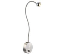 Applique murale LED de haute qualité nickel mat, chrome satiné 3W Globo SERPENT 24109W